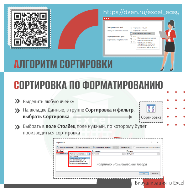 Сортировка по форматированию (алгоритм) slide 1